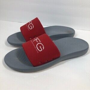 Columbia Yachtrocker PFG Slides Sandals Red Gray Outdoors 12